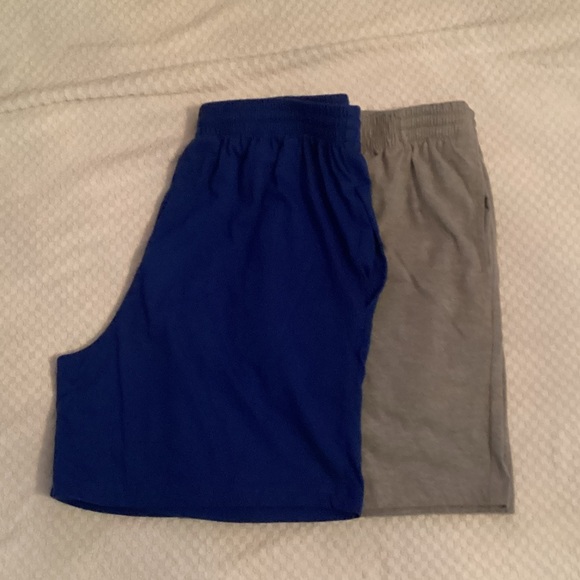 Champion Men's Athletic Shorts Blue and Gray - Picture 1 of 5